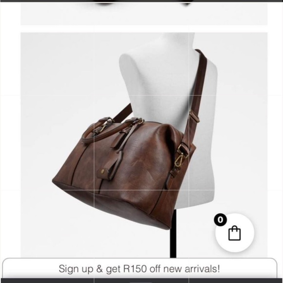 ALDO Renderten Men’s Leather Weekender Bag - Picture 6 of 6